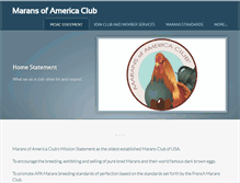 Tablet Screenshot of maransofamericaclub.com